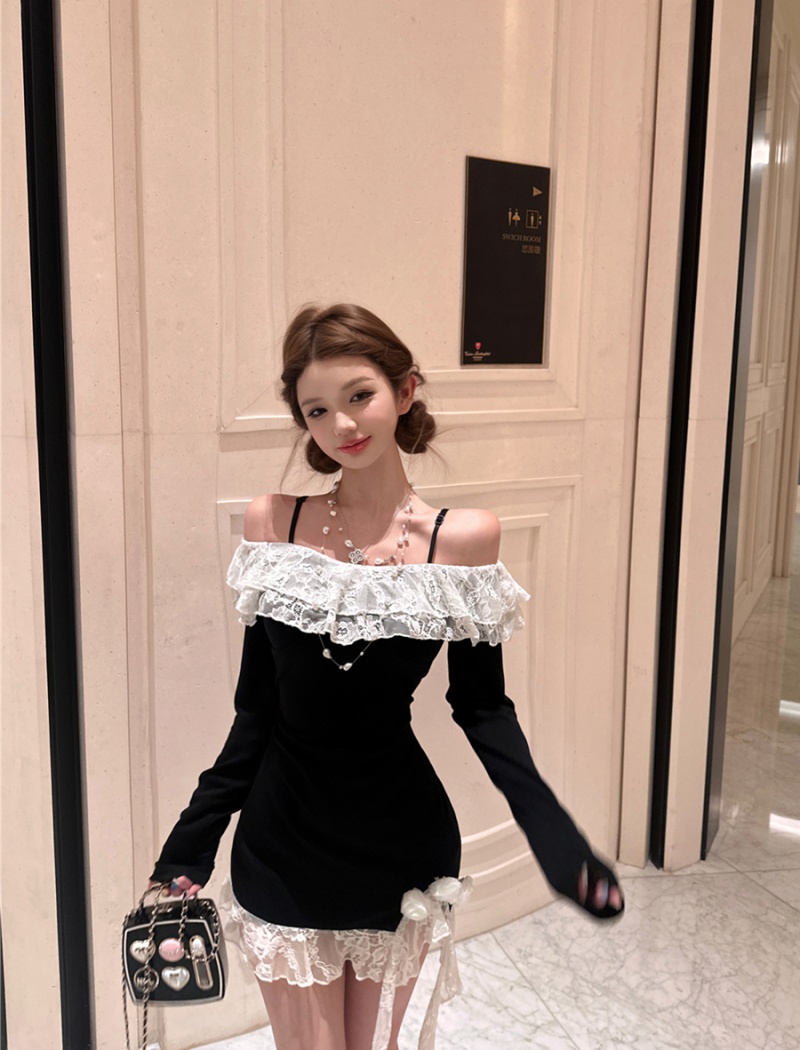 Spicegirl sexy spring fashion long sleeve dress