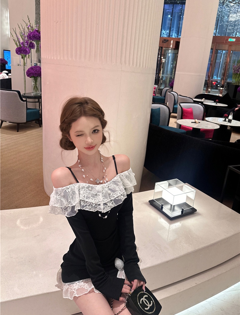 Spicegirl sexy spring fashion long sleeve dress