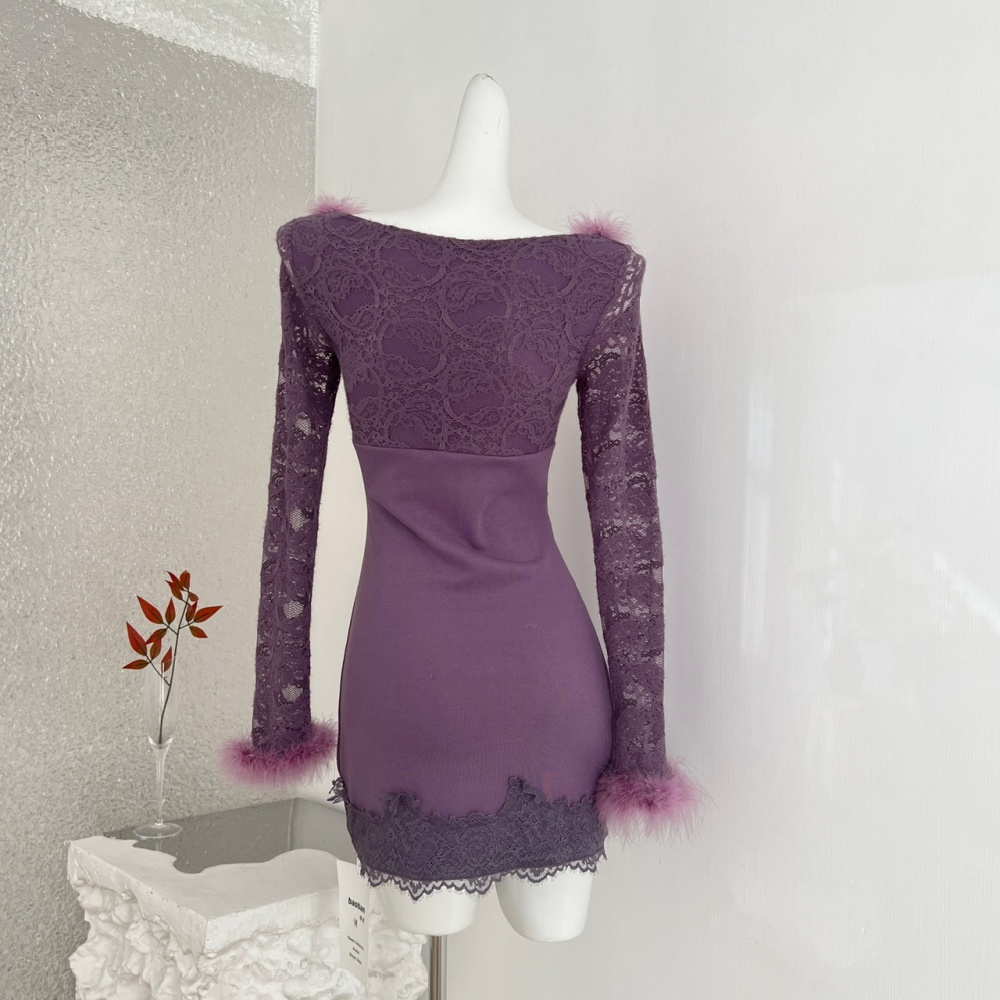 Fashion temperament slim enticement dress