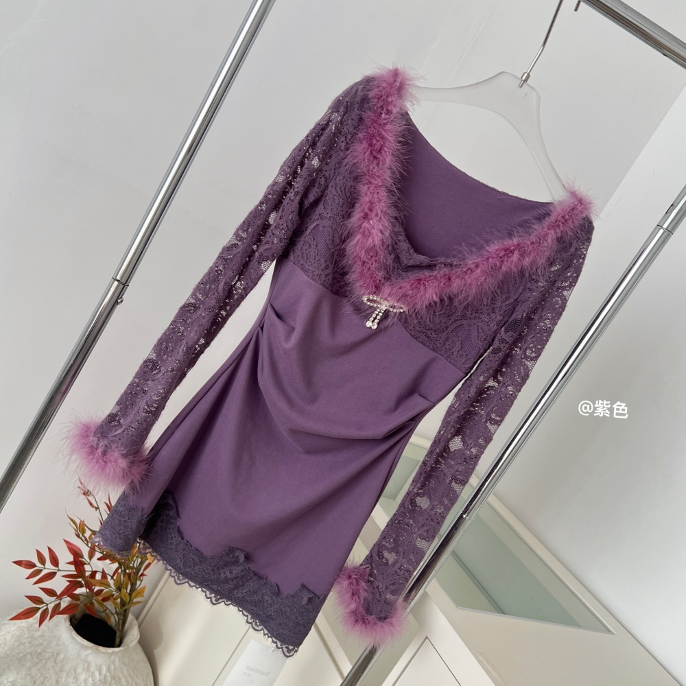 Fashion temperament slim enticement dress