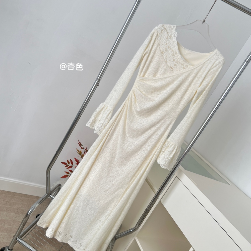 France style mermaid long dress winter dress for women