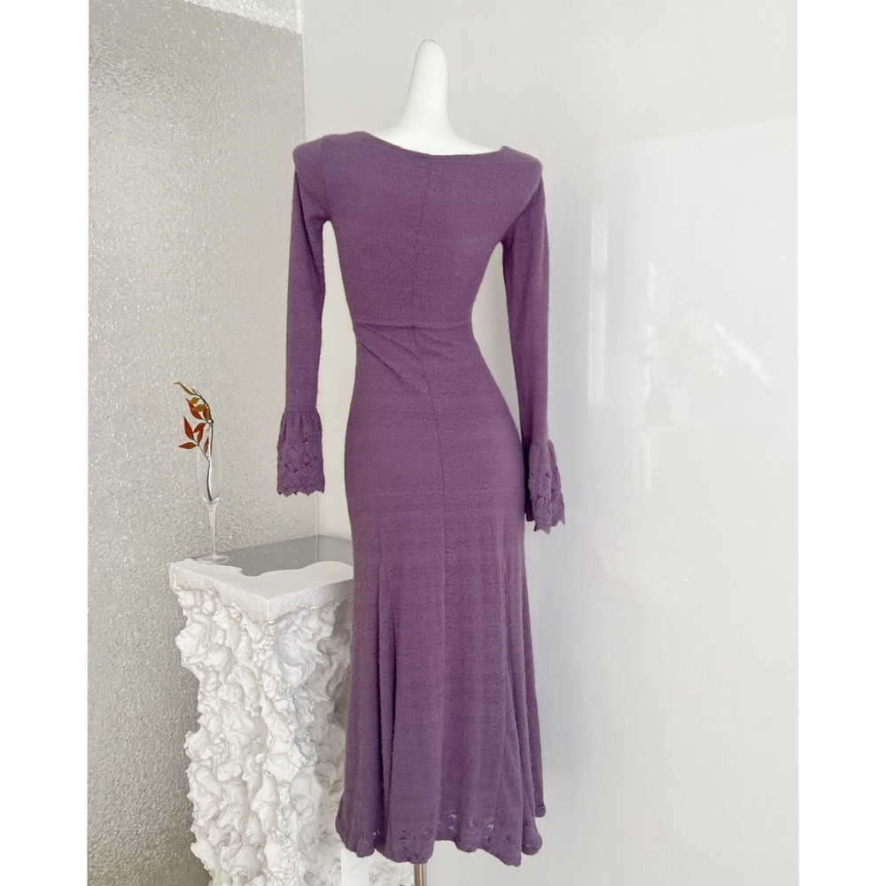 France style mermaid long dress winter dress for women