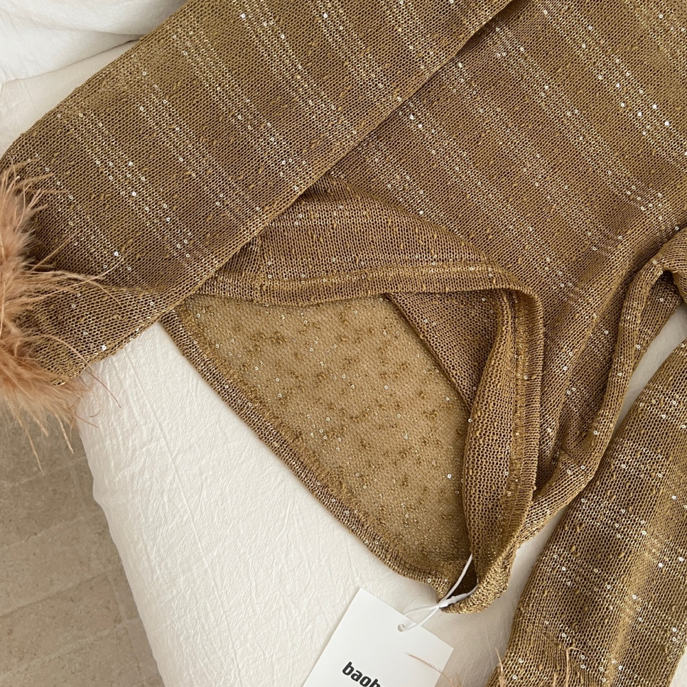 Pink sloping shoulder skirt enticement tops a set for women