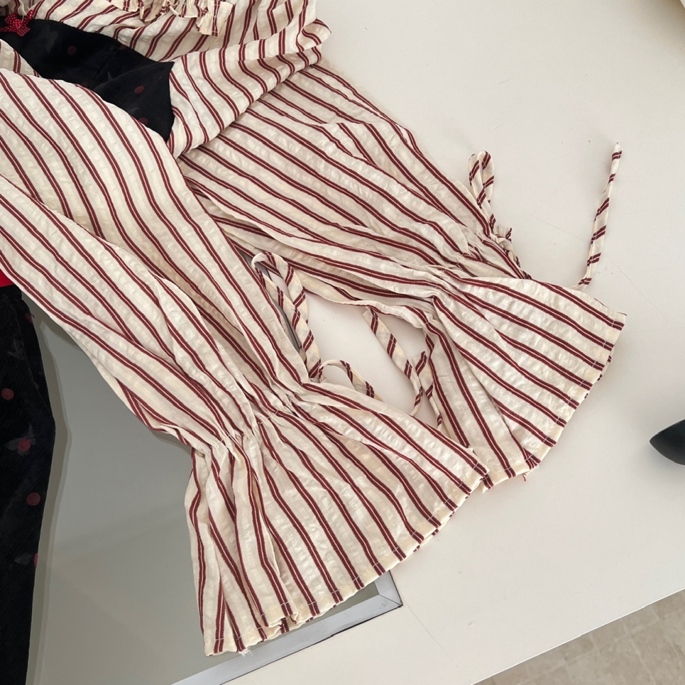 Polka dot autumn and winter shirt enticement dress