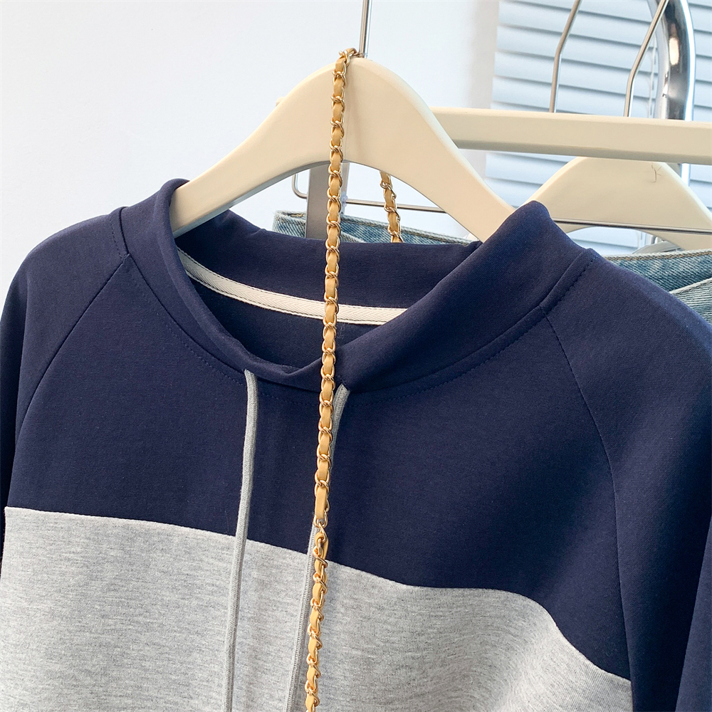 Casual pullover hoodie college style show young T-shirt