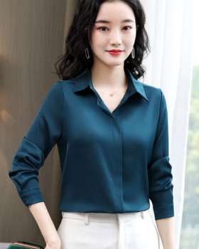 Spring temperament all-match non-ironing shirt for women