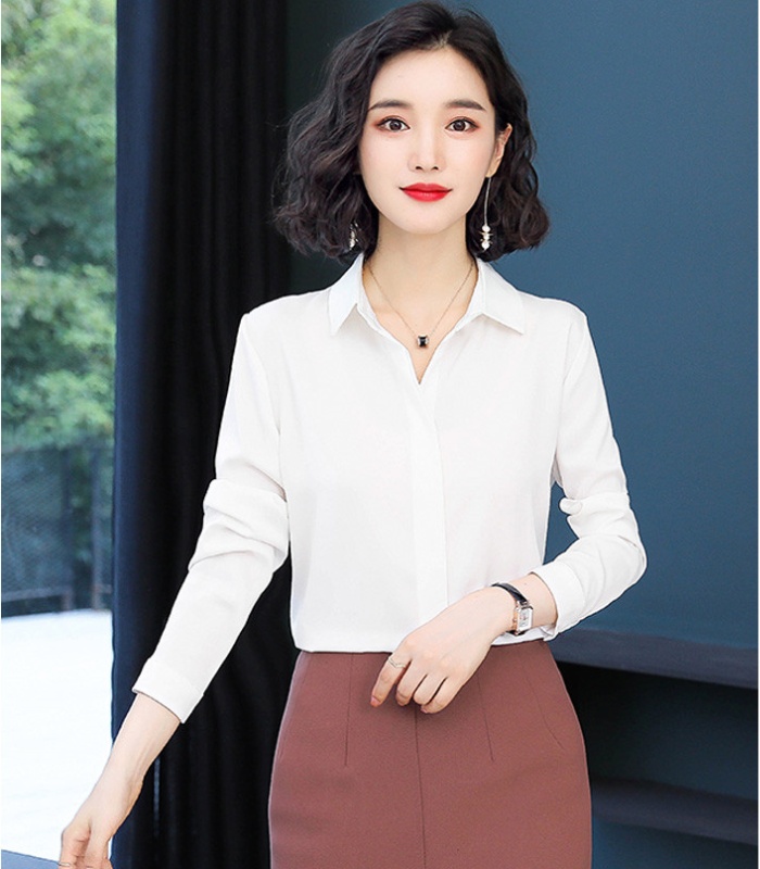 Spring temperament all-match non-ironing shirt for women