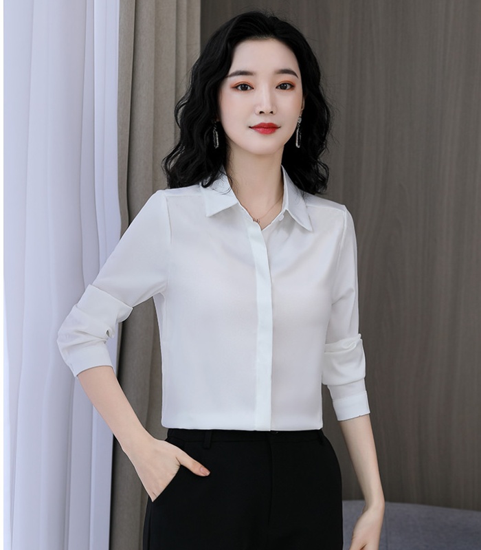 Spring temperament all-match non-ironing shirt for women