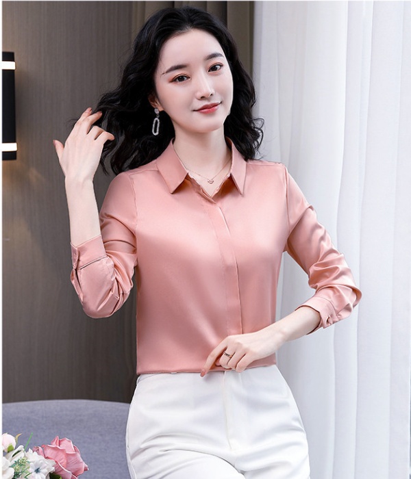 Spring temperament all-match non-ironing shirt for women