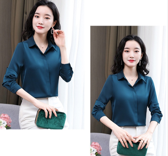 Spring temperament all-match non-ironing shirt for women