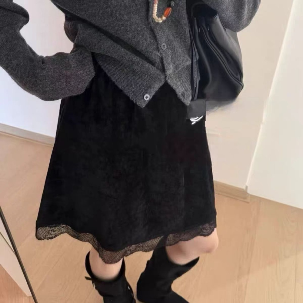 Splice Casual skirt A-line simple short skirt for women