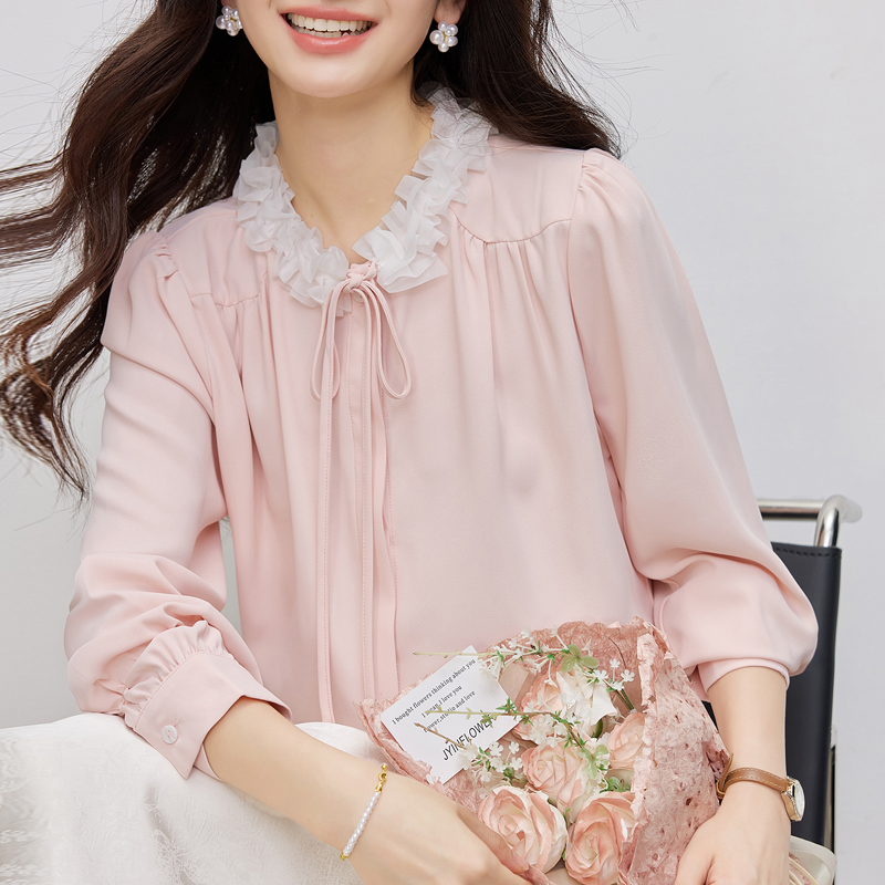 Temperament all-match small shirt autumn shirt for women