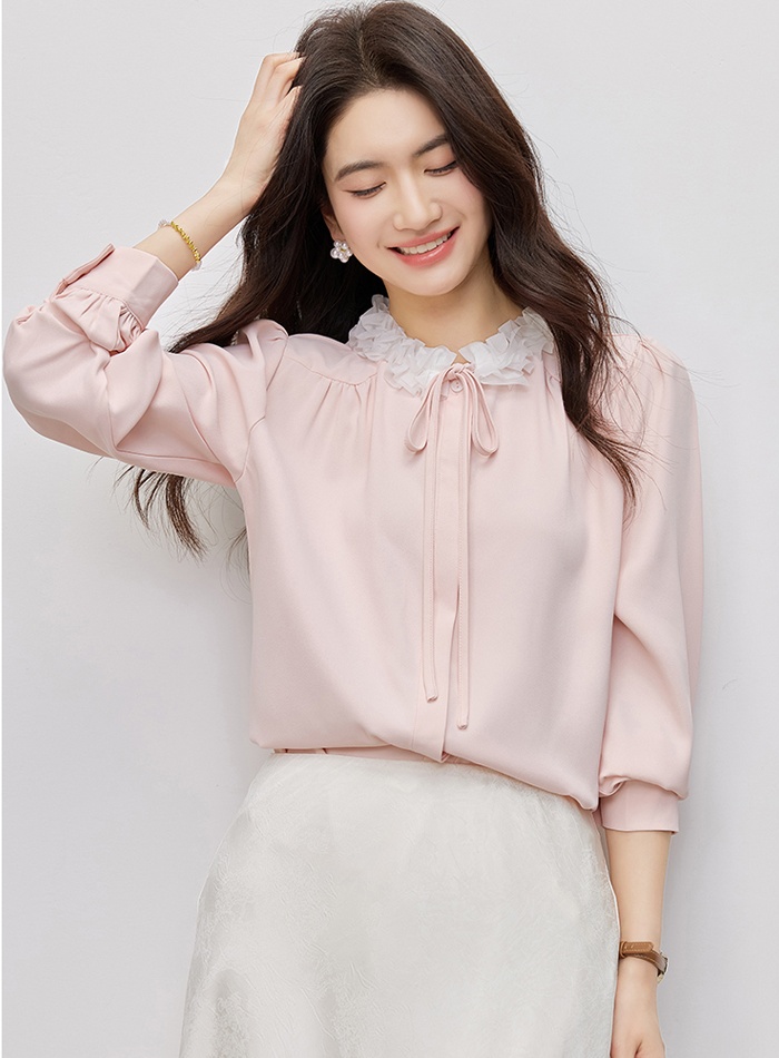 Temperament all-match small shirt autumn shirt for women