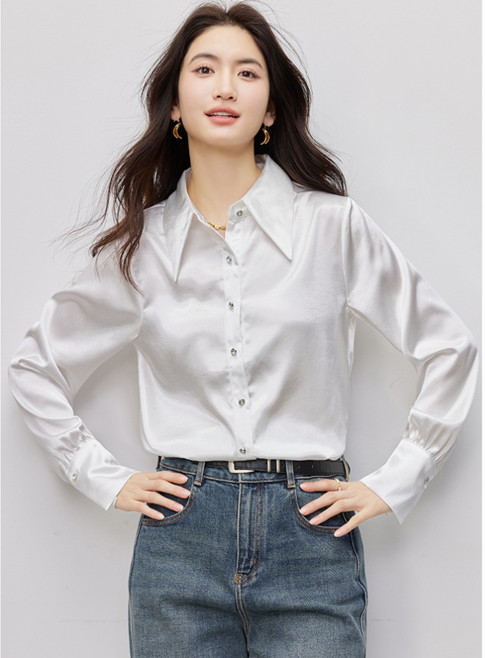 Spring Casual small shirt long sleeve shirt for women