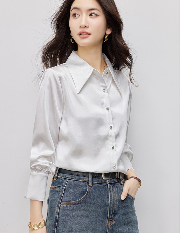 Spring Casual small shirt long sleeve shirt for women