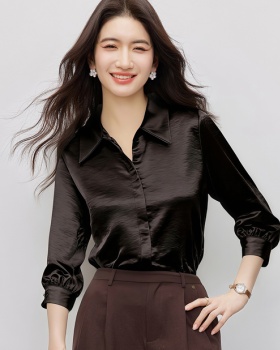 Spring temperament shirt fashion simple tops for women