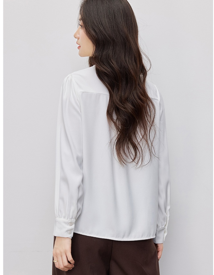 Casual spring niche shirt frenum all-match small shirt for women