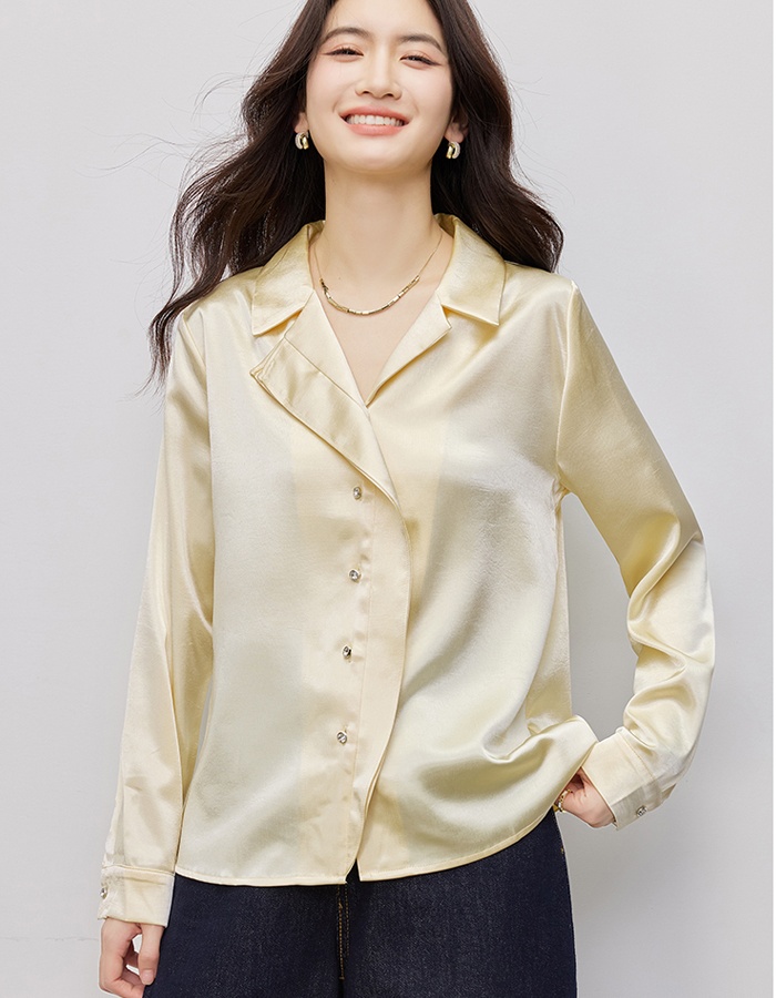 Casual simple small shirt show young shirt for women