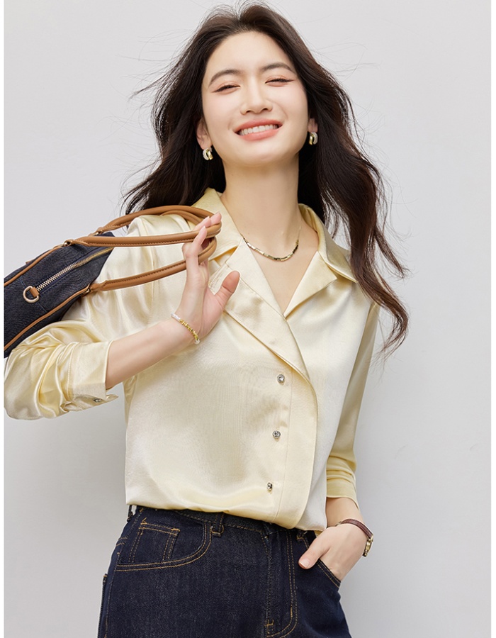 Casual simple small shirt show young shirt for women