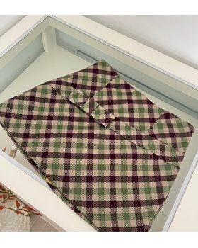 Christmas winter skirt plaid short skirt