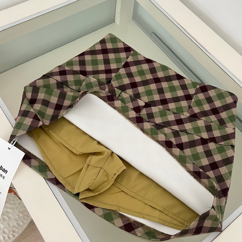 Christmas winter skirt plaid short skirt