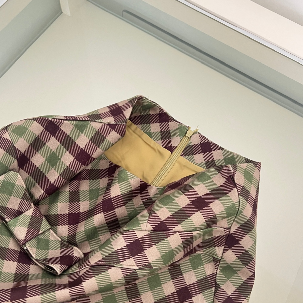 Christmas winter skirt plaid short skirt