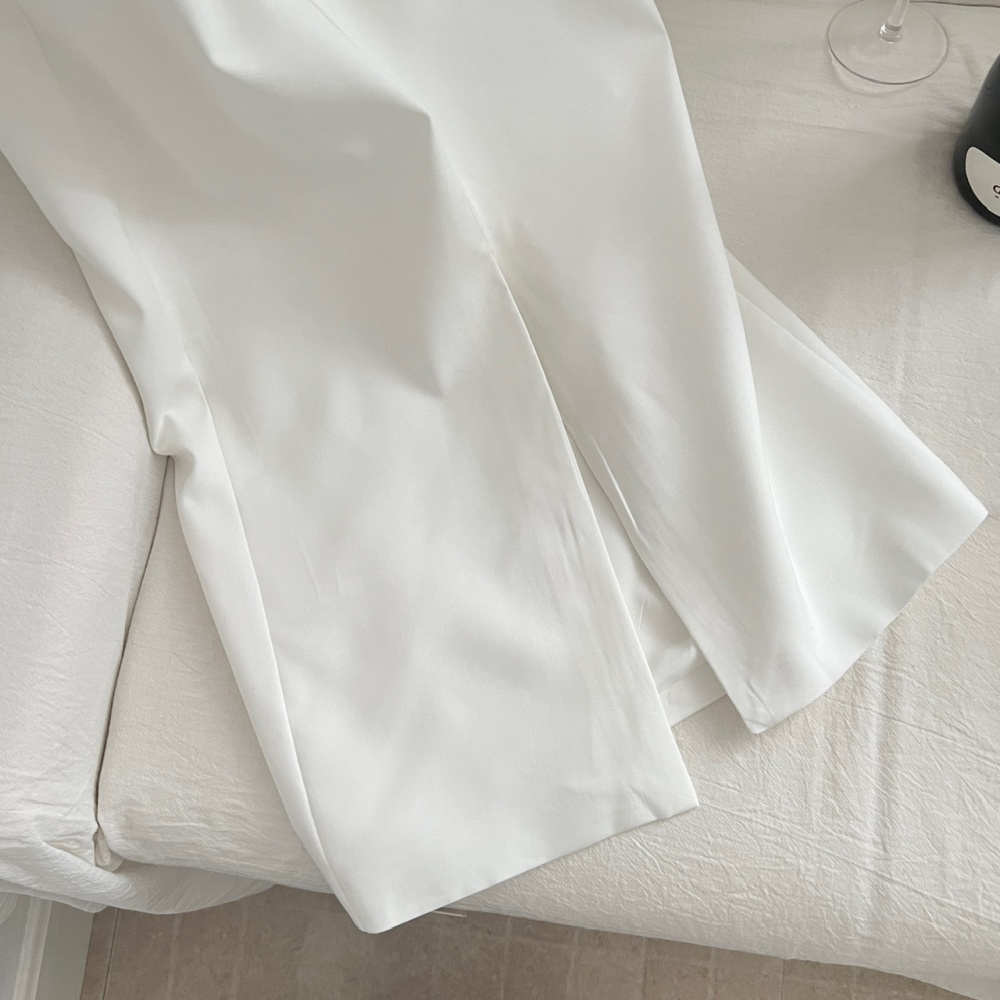 White wrapped chest dress beading formal dress for women