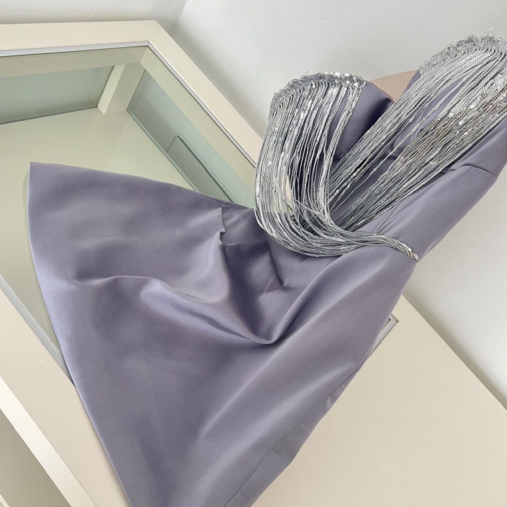 France style package hip wrapped chest splice dress for women