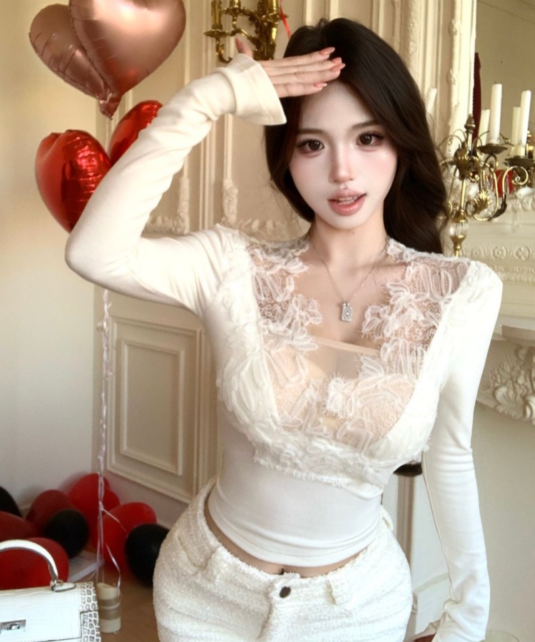 Sexy tops inside the ride bottoming shirt for women