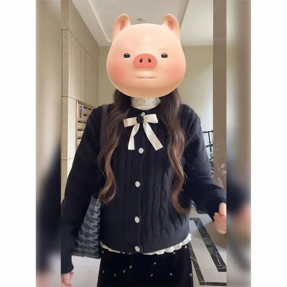 Winter France style skirt tender cardigan a set for women