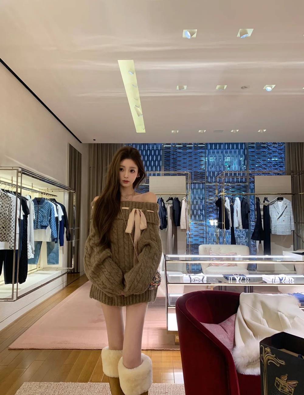 Sweet maiden dress bandage France style T-back for women