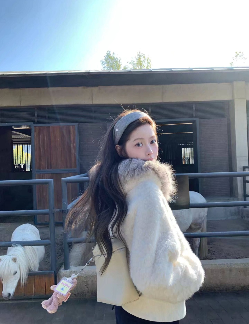 Clip cotton all-match tops winter coat for women