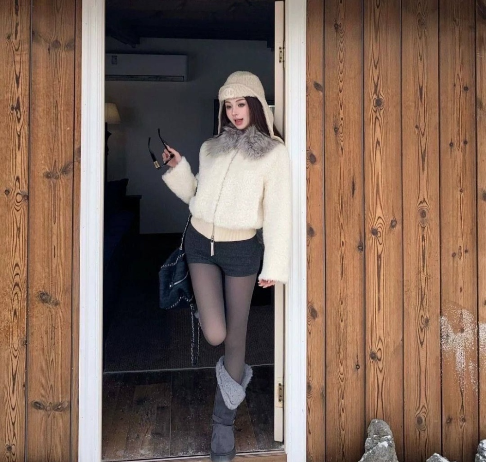 Clip cotton all-match tops winter coat for women