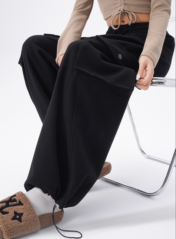 Wide leg fashion sports pants Casual spring long pants