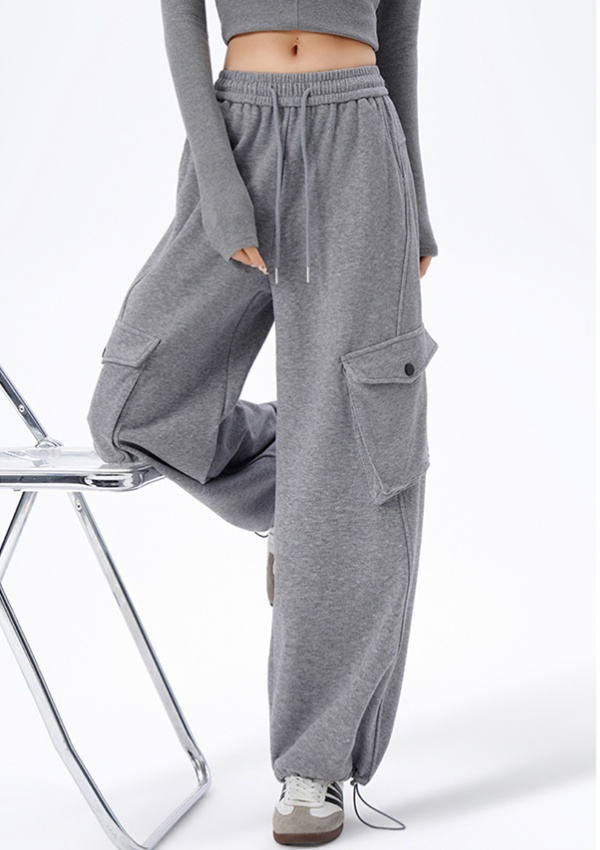 Wide leg fashion sports pants Casual spring long pants