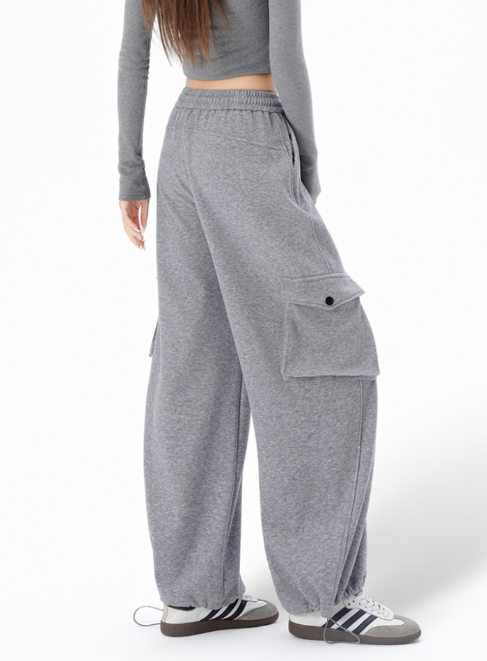 Wide leg fashion sports pants Casual spring long pants