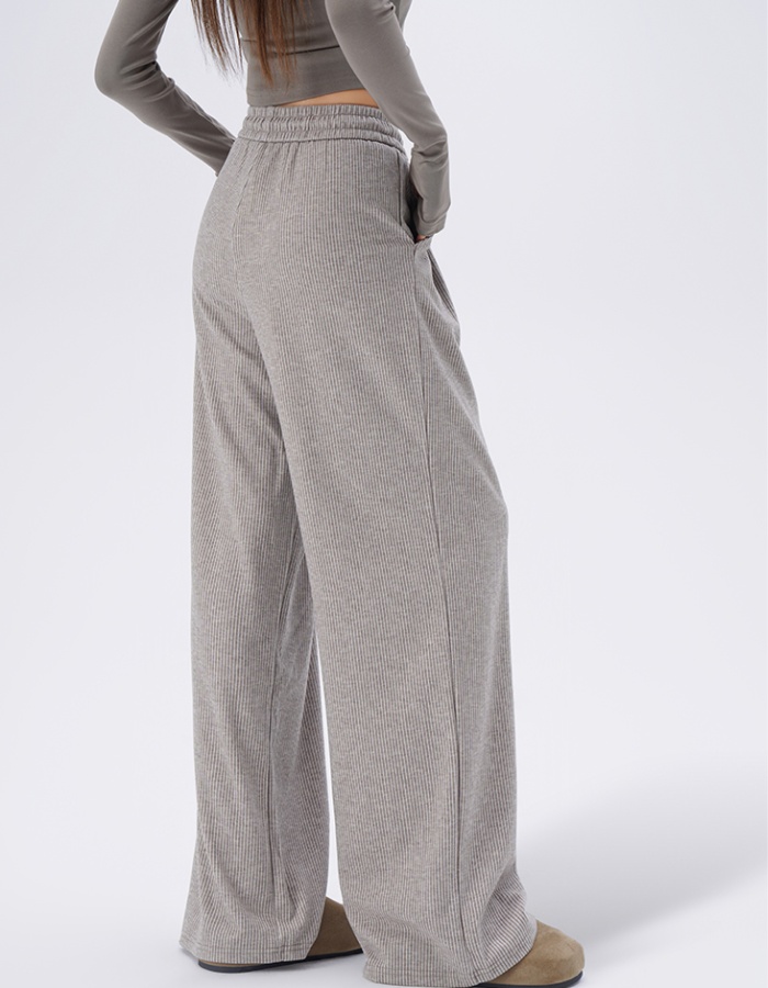Mopping spring pinstripe pants for women
