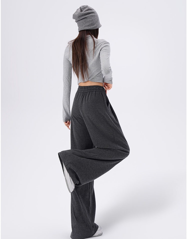 Mopping spring pinstripe pants for women