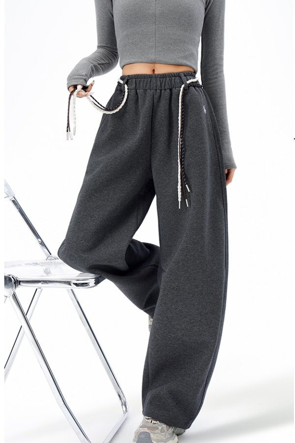 Wide leg Casual sweatpants high waist pants for women