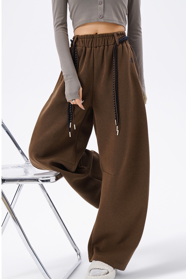 Wide leg Casual sweatpants high waist pants for women