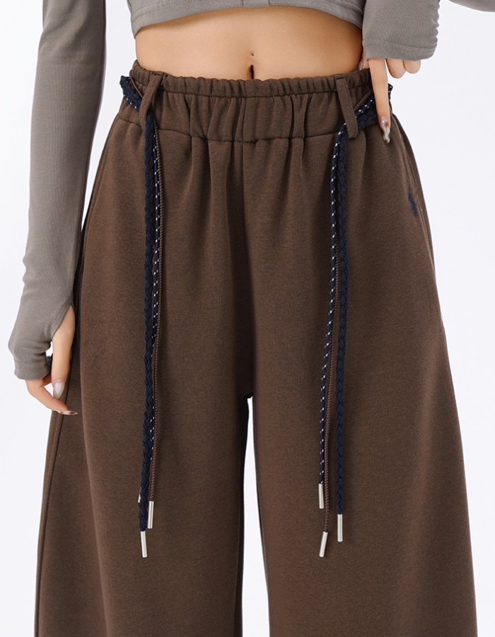 Wide leg Casual sweatpants high waist pants for women