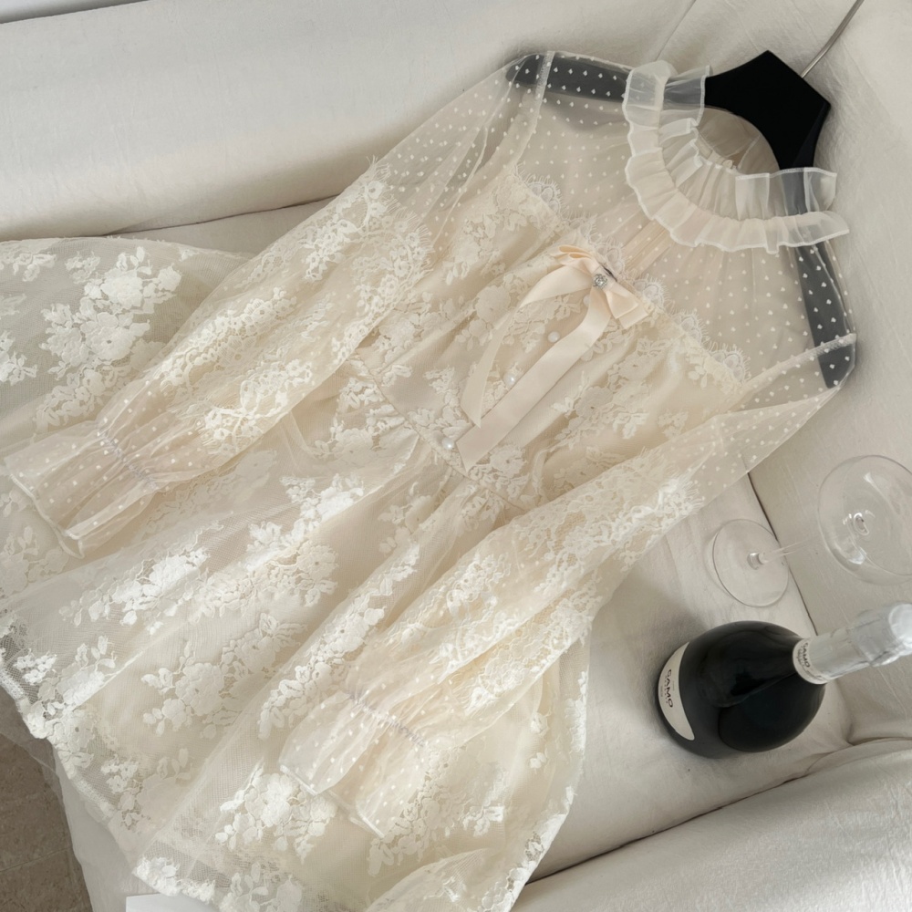 Sweet princess sweetheart fish plus velvet dress for women