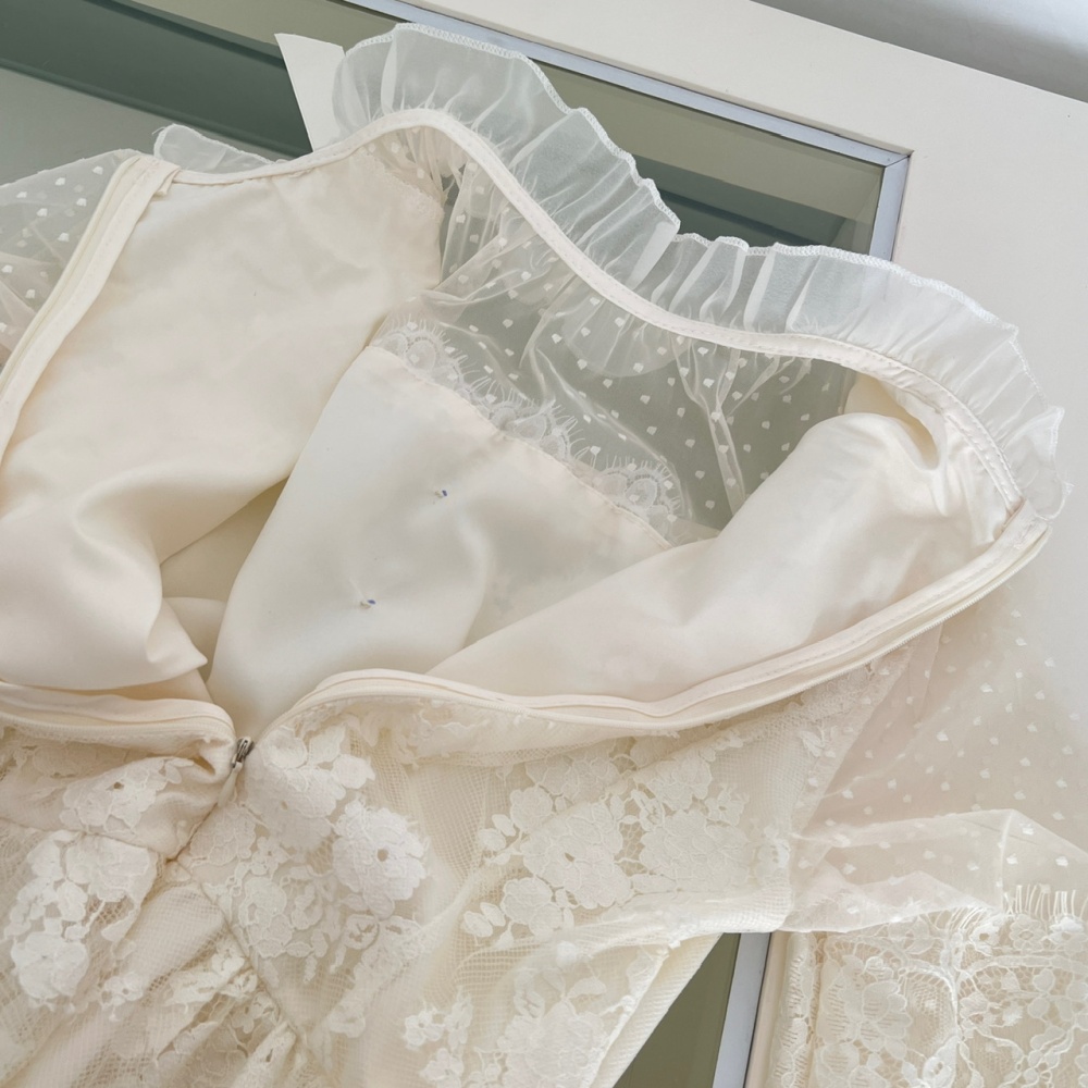 Sweet princess sweetheart fish plus velvet dress for women