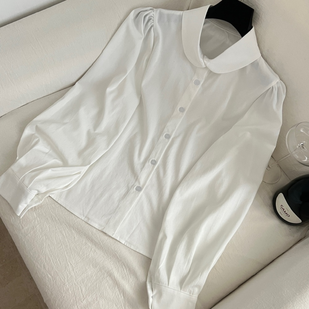 Lantern sleeve tops shirt a set for women