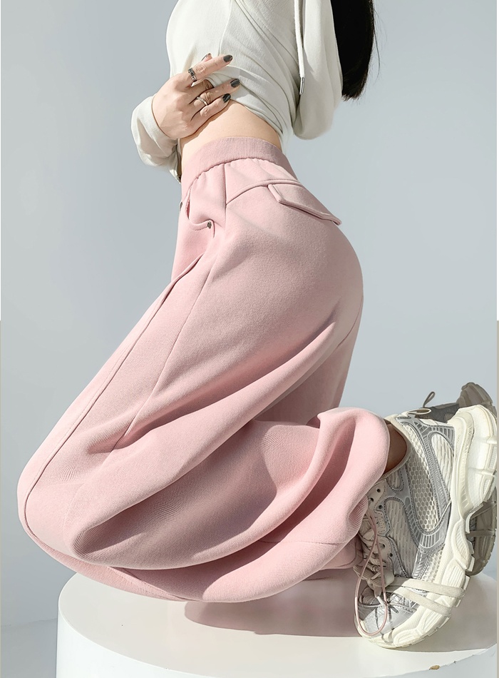 Wide leg drawstring pants loose sweatpants for women