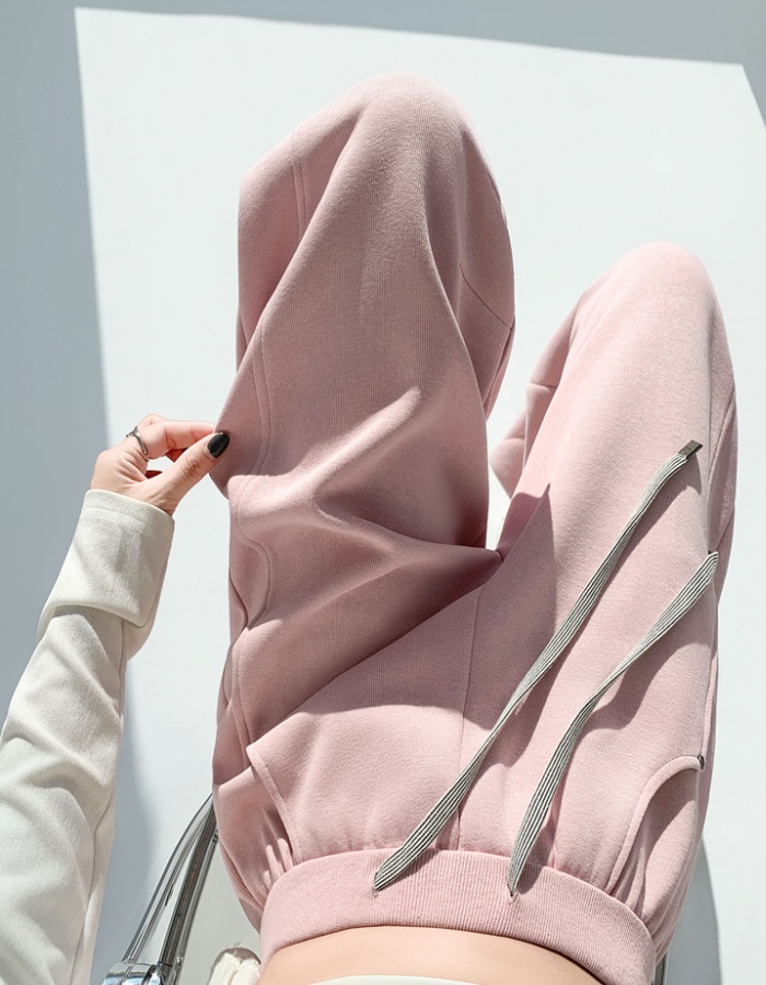 Wide leg drawstring pants loose sweatpants for women