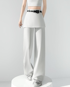 Mopping business suit slim wide leg pants for women