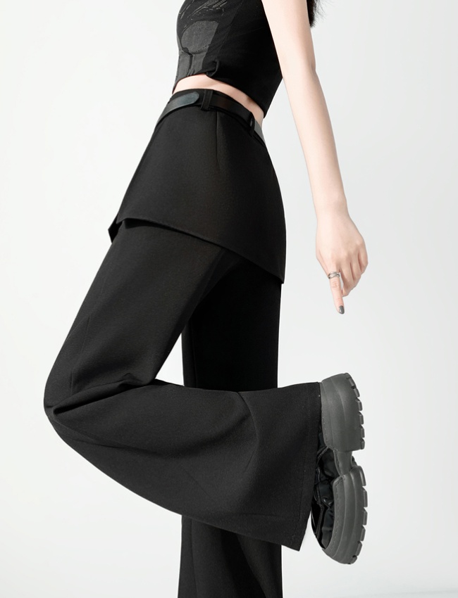 Mopping business suit slim wide leg pants for women