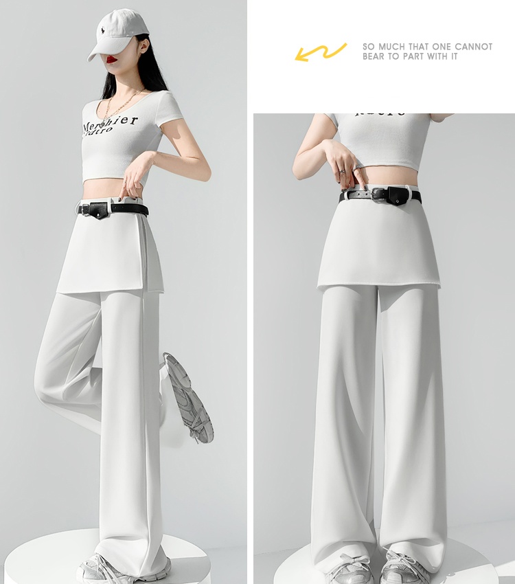 Mopping business suit slim wide leg pants for women