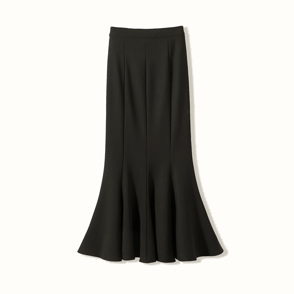 Slim package hip skirt black long skirt for women